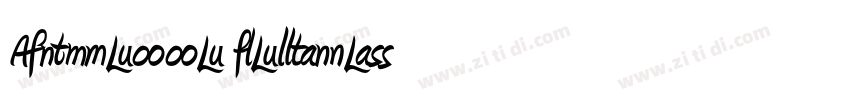 Amienne Regular字体转换